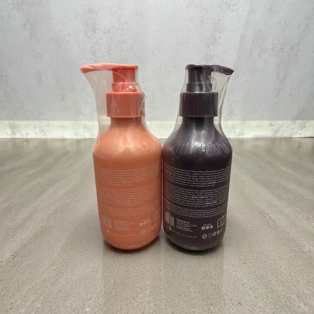 Royale Rescue Shampoo and Conditioner Set - Pink and Purple